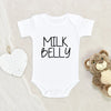 Funny Baby Clothes - Milk Belly Onesie - Funny Milk Onesie - Cute Baby Shower Gift