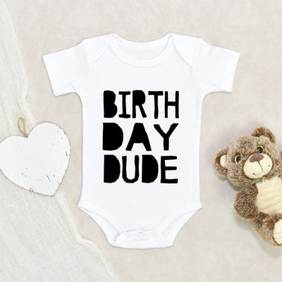 Birthday Boy Onesie - Birthday Dude Boy Onesie - Birthday Baby Clothes