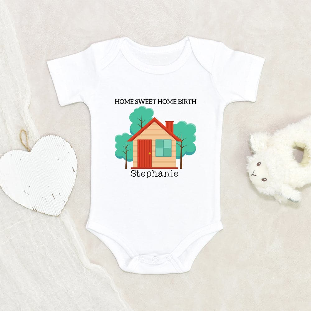 Home Birth Onesie - Home Sweet Home Birth Gift Onesie - Baby Boy Onesie - Baby Girl Onesie