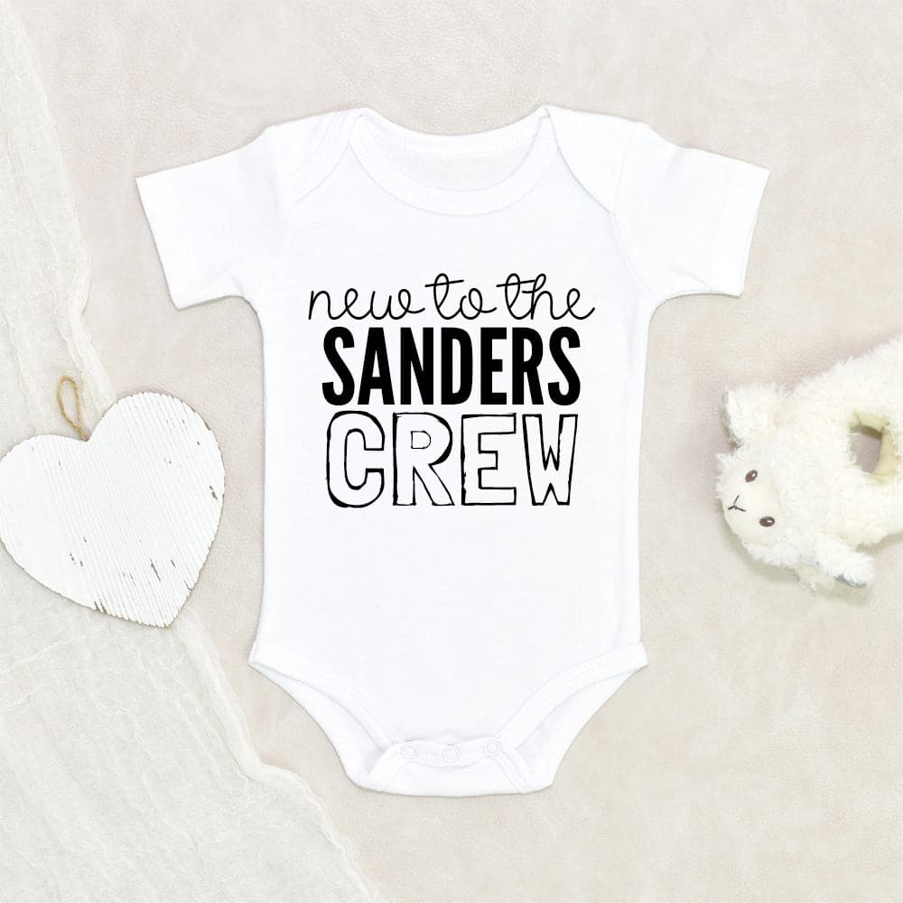 Custom Baby Onesie - Personalized Baby Gift - Personalized New To The Crew Onesie