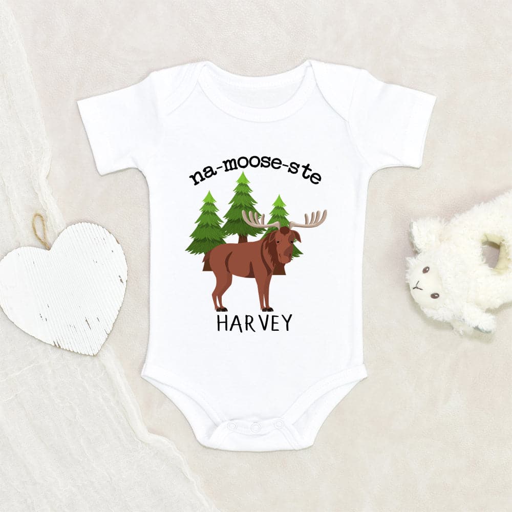 Funny Na-Moose-Ste Onesie - Funny Baby Onesie - Moose Baby Boy Onesie - Moose Onesie - Moose Baby Shower Gift