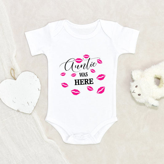 Auntie Baby Onesie - Auntie Kisses Baby Onesie - Cute Baby Clothes - Auntie Was Here Onesie