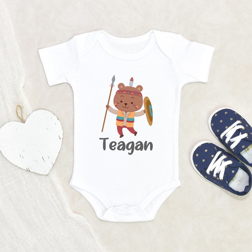 Personalized Boy Coming Home Onesie - Bear Custom Name Onesie - Baby Shower Gift - Baby Boy Clothes - Personalized Baby Boy Name Onesie