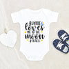 Auntie Baby Onesie - My Auntie Loves Me To The Moon And Back Onesie - Aunt Baby Clothes