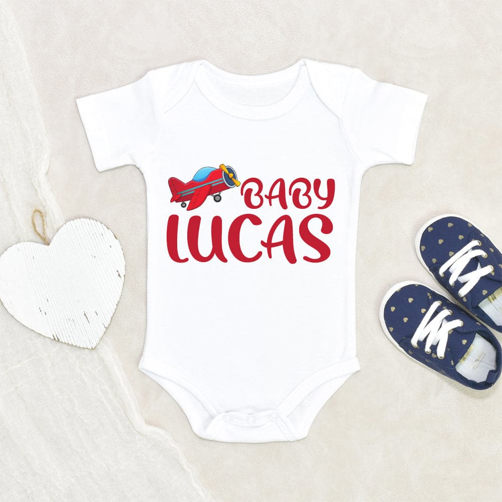 Baby Boy Gift - Baby Shower Gift - Personalized baby Onesie - Airplane Zoom Onesie