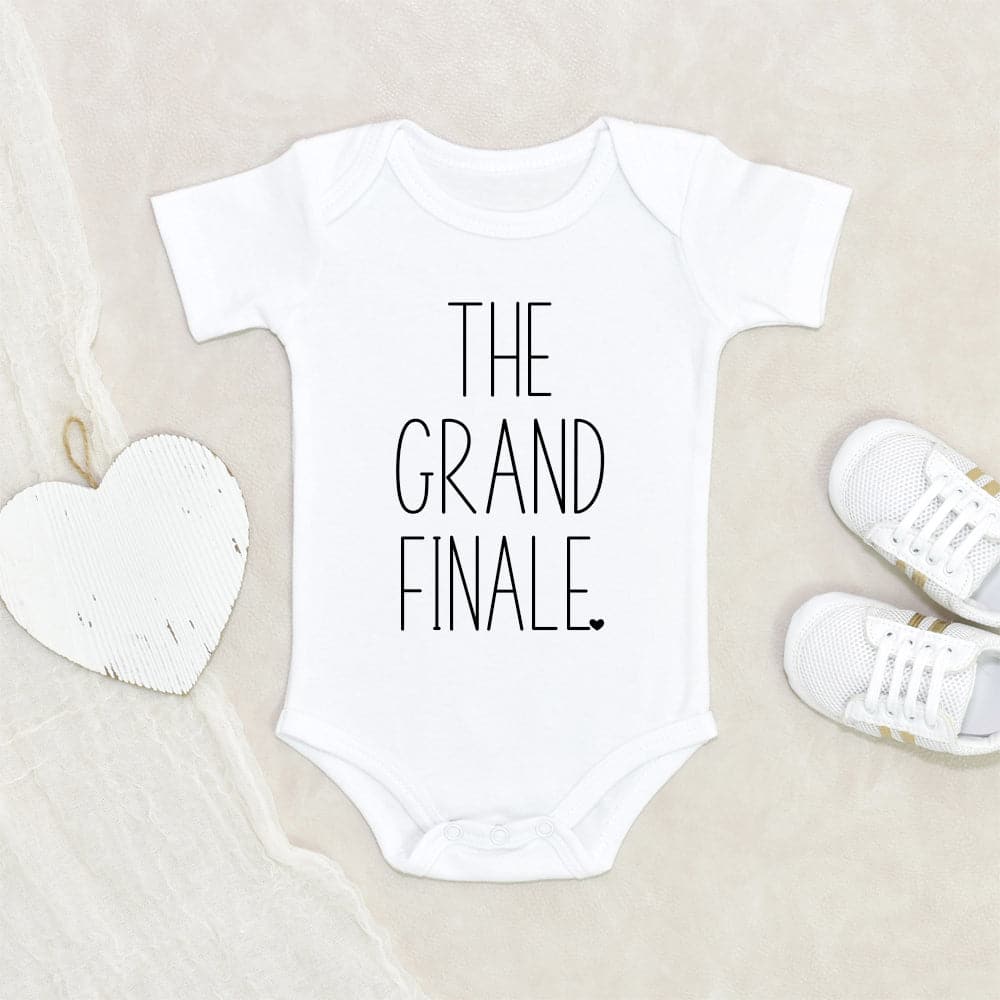 The Grand Finale Baby Onesie - Pregnancy Baby Reveal Clothes - Pregnancy Announcement Baby Onesie