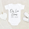 Pregnancy Reveal Onesie - Baby Onesie - Baby Announcement Onesie - Baby Announcement Onesie - Personalized Baby Onesie - Pregnancy Announcement Onesie