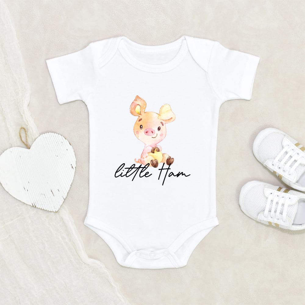 Animal Baby Onesie - Cute Little Pig Onesie - Little Ham Baby Onesie - Farm Baby Onesie - Cute Farm Onesie