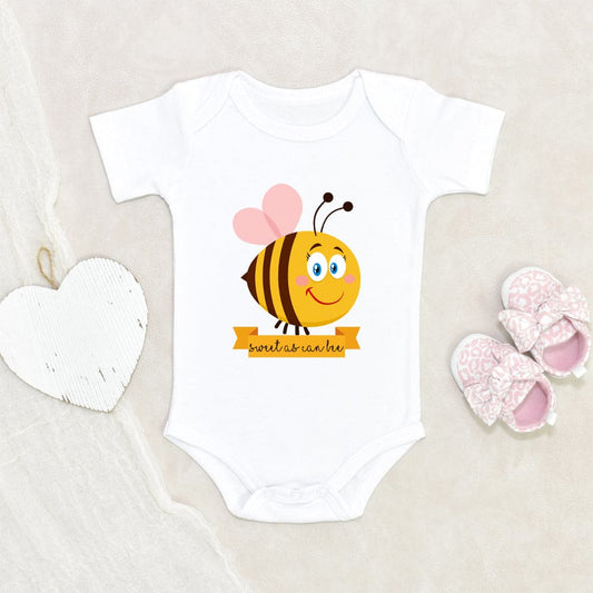 Cute Honey Bee Onesie- Bumble Bee Girls Onesie - Sweet As Can Bee Onesie