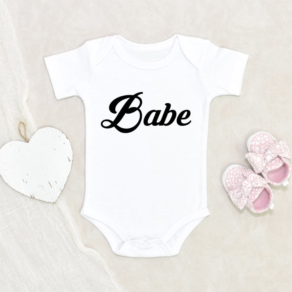 Baby Girl Onesie - Babe Onesie - Girls Babe Clothes - Cute Summer Onesie