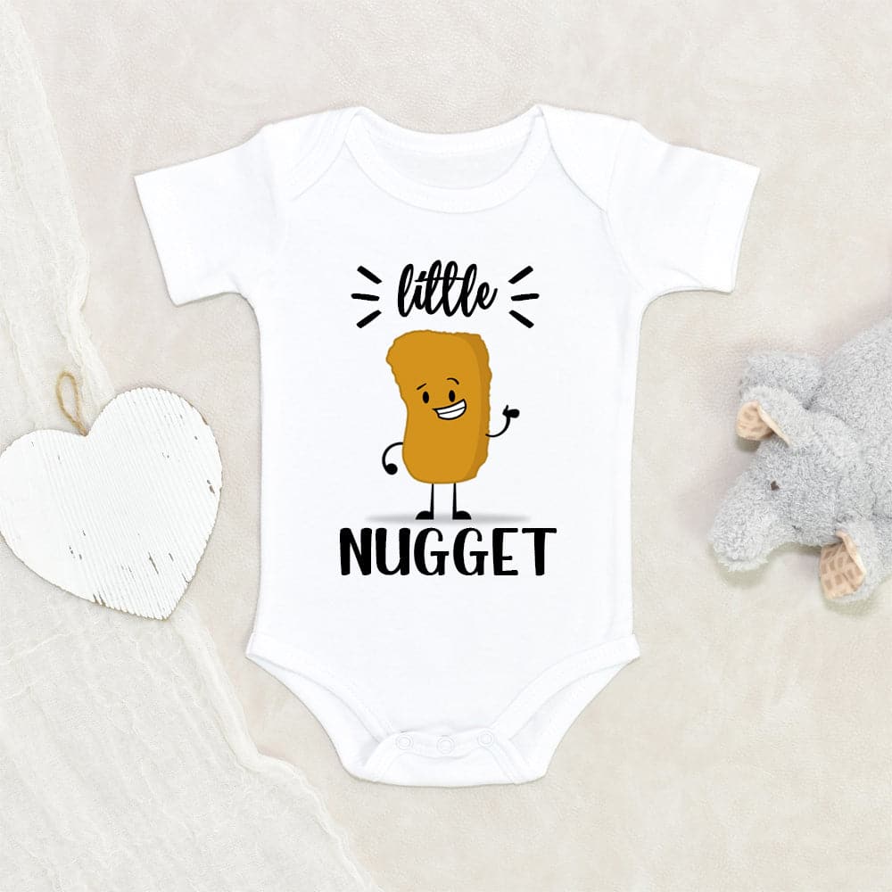 Funny Chicken Nugget Onesie - Little Nugget Clothes - Cute Little Nugget Baby Onesie