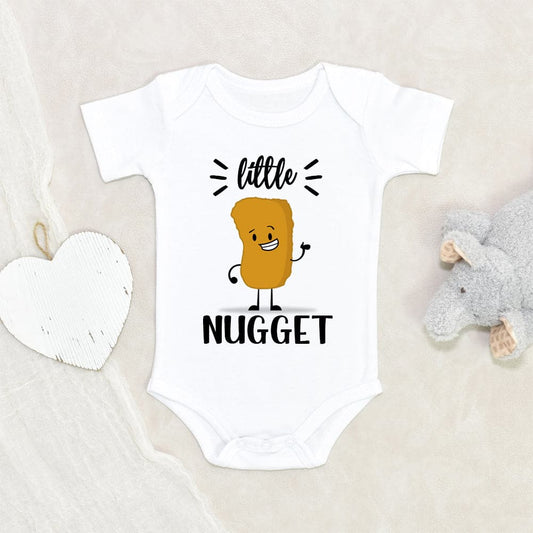 Funny Chicken Nugget Onesie - Little Nugget Clothes - Cute Little Nugget Baby Onesie