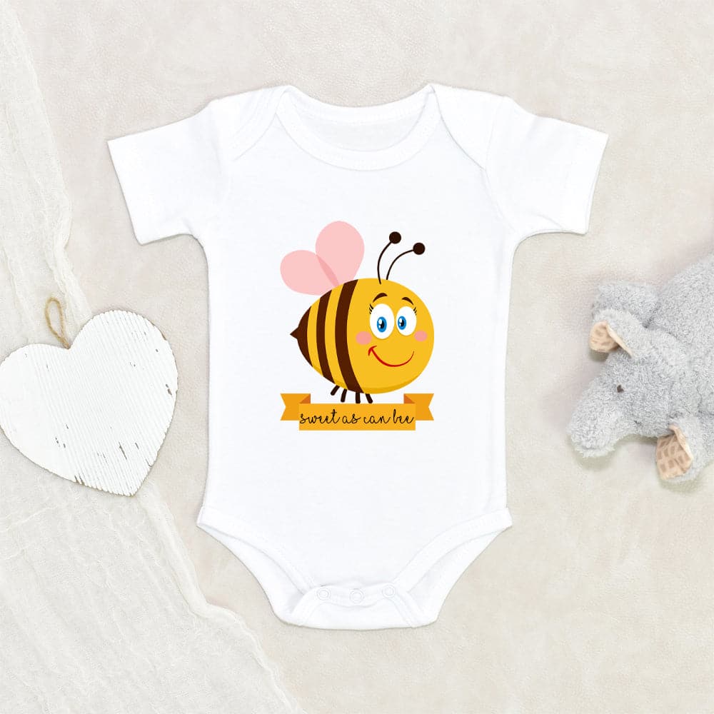Cute Honey Bee Onesie- Bumble Bee Girls Onesie - Sweet As Can Bee Onesie