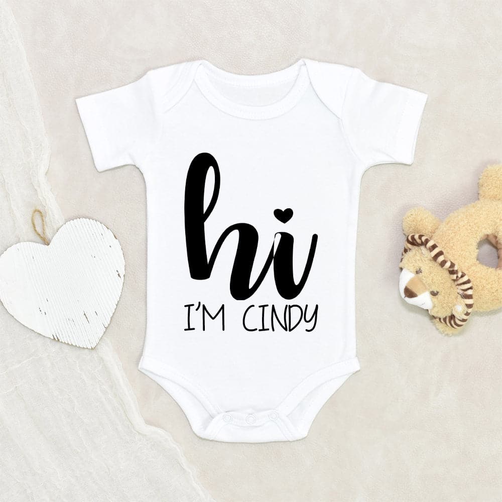 Personalized Hi Onesie - Coming Home Onesie - Hi Onesie - Baby Coming Home Onesie - Hi World Onesie
