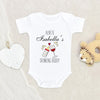 Funny Baby Gift From Auntie - Cute Auntie Baby Onesie - Aunties Drinking Buddie Baby Onesie - Personalized Baby Shower Gift From Auntie
