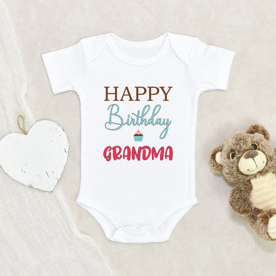 Baby Onesie for Grandma Birthday Unique Baby Gift to Grandma Happy Birthday Grandma Baby Onesie Cute Grandma Birthday Baby Onesie Cute Baby Clothes