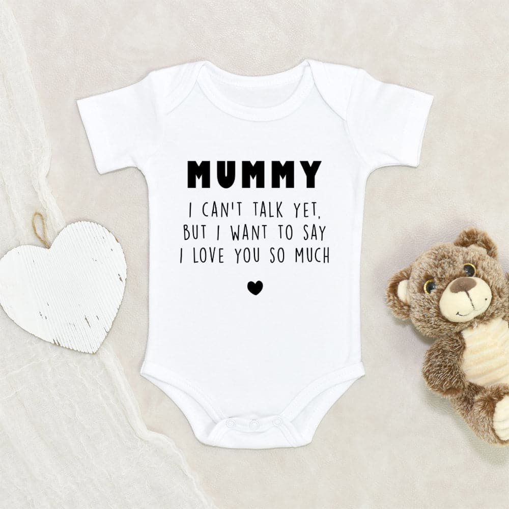 Cute Baby Clothes Baby's Love To Mummy Baby Onesie Baby's Lovely