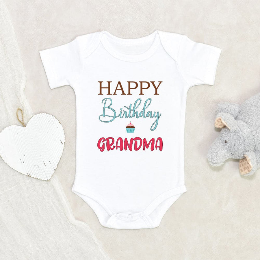 Baby Onesie for Grandma Birthday Unique Baby Gift to Grandma Happy Birthday Grandma Baby Onesie Cute Grandma Birthday Baby Onesie Cute Baby Clothes