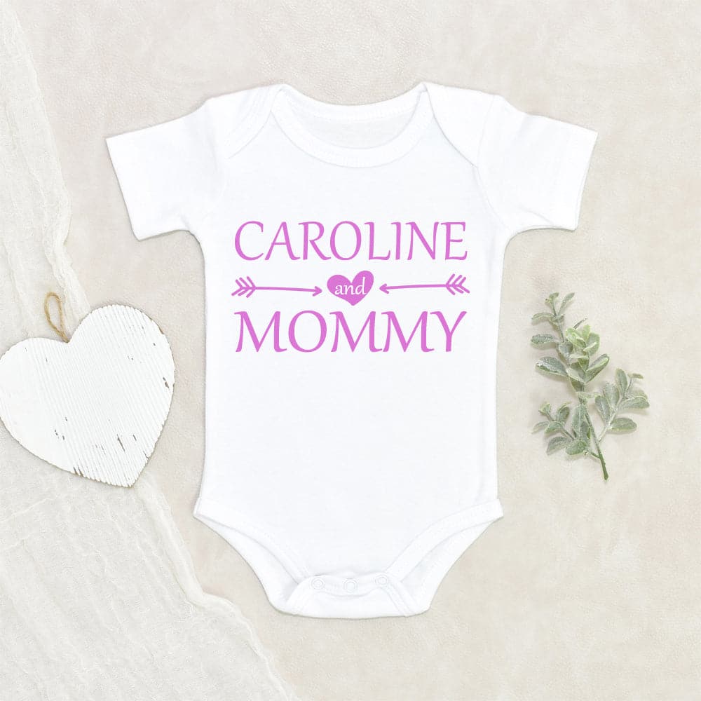Mother's Day Baby Onesie - Custom Name Onesie - Personalized First Mother's Day Onesie - Baby Girl Onesie