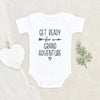 Grandparents Announcement Onesie - New Baby Onesie - Get Ready For A Grand Adventure Onesie - Cute Baby Clothes - Gift For Grandma - Gift For Grandpa