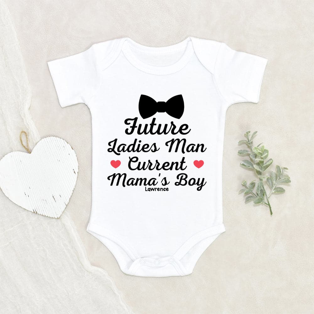 Custom Boys Onesie - Bow Tie Onesie - Personalized Boy Onesie - Funny Boy Onesie - Newborn Onesie - Baby Shower Gift - Ladies Man Onesie - Funny Boy Onesie