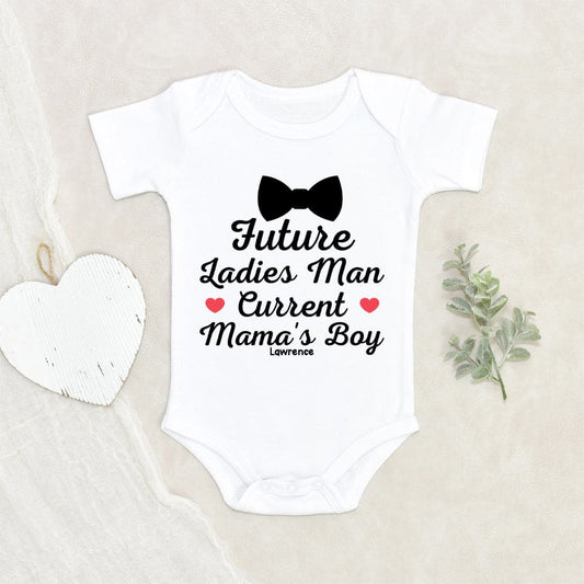 Custom Boys Onesie - Bow Tie Onesie - Personalized Boy Onesie - Funny Boy Onesie - Newborn Onesie - Baby Shower Gift - Ladies Man Onesie - Funny Boy Onesie