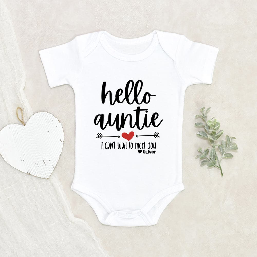 Personalized Onesie Pregnancy Announcement Onesie Aunt Onesie