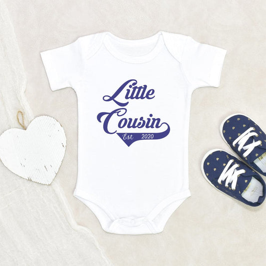 Little Cousin Unisex Onesie - Little Cousin Onesie - Little Cousin Clothes - Cute Cousin Baby Onesie - Personalized Pregnancy Announcement