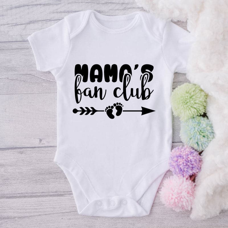 Mama's Fan Club-Onesie-Best Gift For Babies-Adorable Baby Clothes-Clothes For Baby-Best Gift For Papa-Best Gift For Mama-Cute Onesie