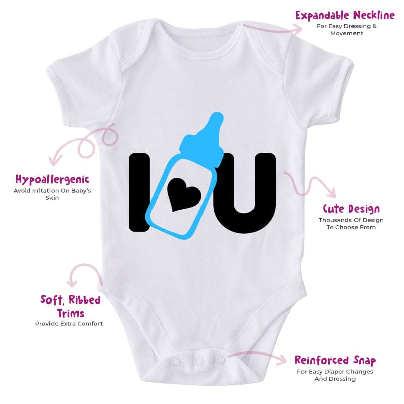 I ❤ YOU-Onesie-Best Gift For Babies-Adorable Baby Clothes-Clothes For Baby-Best Gift For Papa-Best Gift For Mama-Cute Onesie