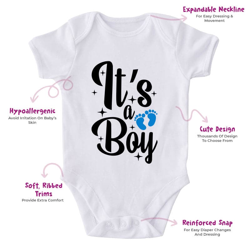 It's A Boy-Onesie-Best Gift For Babies-Adorable Baby Clothes-Clothes For Baby-Best Gift For Papa-Best Gift For Mama-Cute Onesie