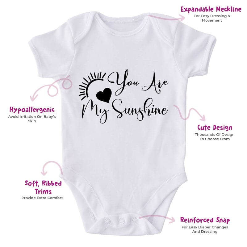 You Are My Sunshine-Onesie-Best Gift For Babies-Adorable Baby Clothes-Clothes For Baby-Best Gift For Papa-Best Gift For Mama-Cute Onesie