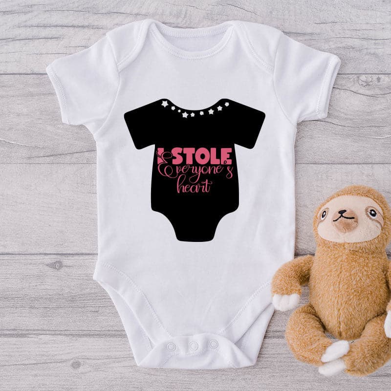 I Stole Everyone's Heart-Onesie-Best Gift For Babies-Adorable Baby Clothes-Clothes For Baby-Best Gift For Papa-Best Gift For Mama-Cute Onesie