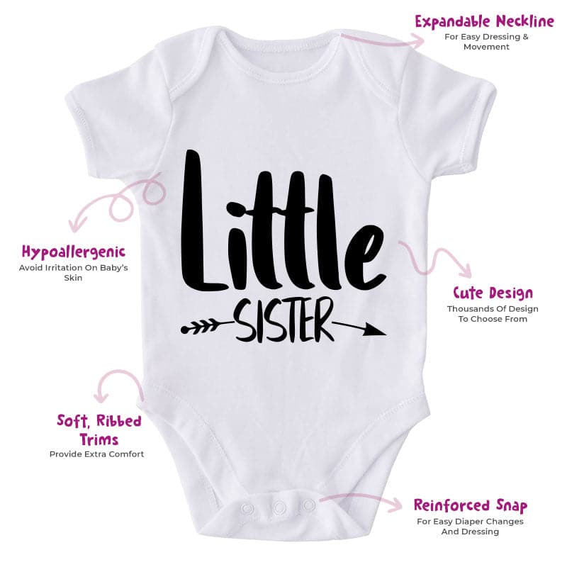Little Sister-Onesie-Best Gift For Babies-Adorable Baby Clothes-Clothes For Baby-Best Gift For Papa-Best Gift For Mama-Cute Onesie