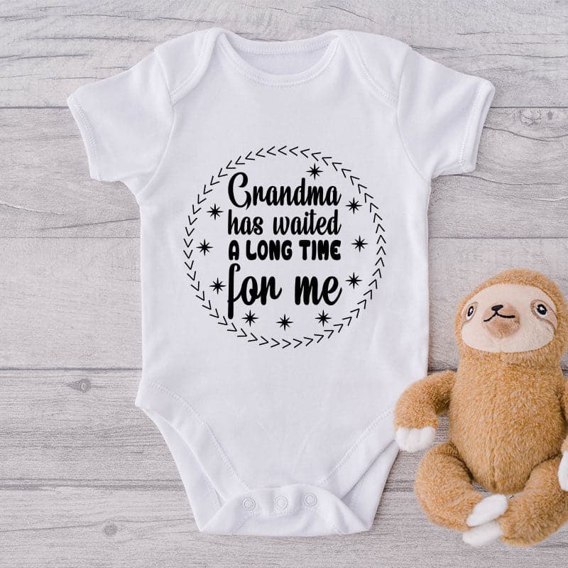 Grandma Has Waited A Long Time For Me-Onesie-Best Gift For Babies-Adorable Baby Clothes-Clothes For Baby-Best Gift For Papa-Best Gift For Mama-Cute Onesie