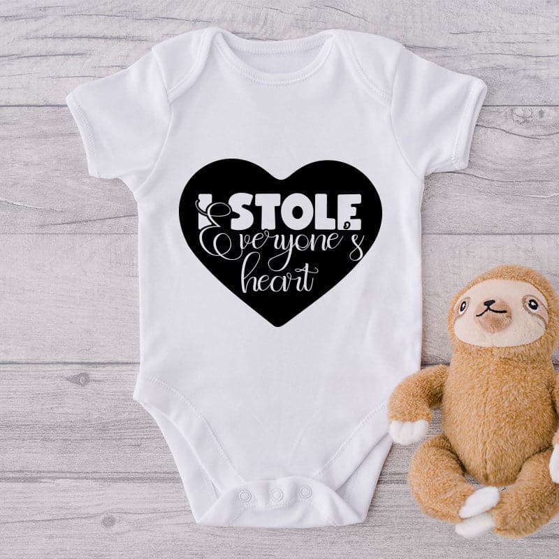 I Stole Everyone's Heart-Onesie-Best Gift For Babies-Adorable Baby Clothes-Clothes For Baby-Best Gift For Papa-Best Gift For Mama-Cute Onesie