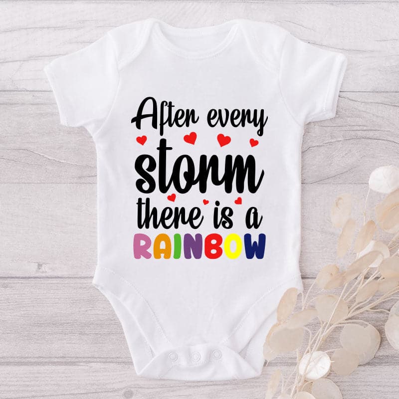 After Every Storm There Is A Rainbow-Onesie-Best Gift For Babies-Adorable Baby Clothes-Clothes For Baby-Best Gift For Papa-Best Gift For Mama-Cute Onesie