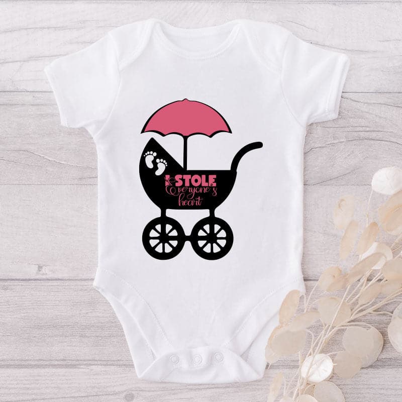 I Stole Everyone's Heart-Onesie-Best Gift For Babies-Adorable Baby Clothes-Clothes For Baby-Best Gift For Papa-Best Gift For Mama-Cute Onesie