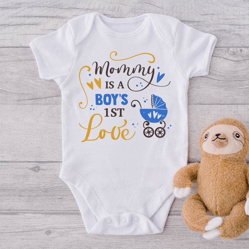 Mommy Is A Boy's 1st Love-Onesie-Best Gift For Baby Boy-Cute Boy Onesie-Adorable Baby Clothes