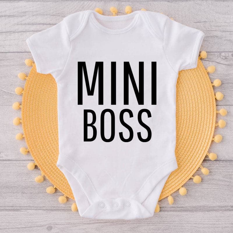 Mini Boss-Onesie-Best Gift For Babies-Adorable Baby Clothes-Clothes For Baby-Best Gift For Papa-Best Gift For Mama-Cute Onesie
