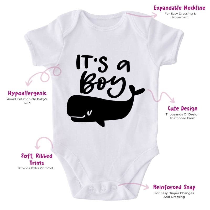 It's A Boy-Onesie-Best Gift For Babies-Adorable Baby Clothes-Clothes For Baby Boy-Best Gift For Papa-Best Gift For Mama-Cute Onesie