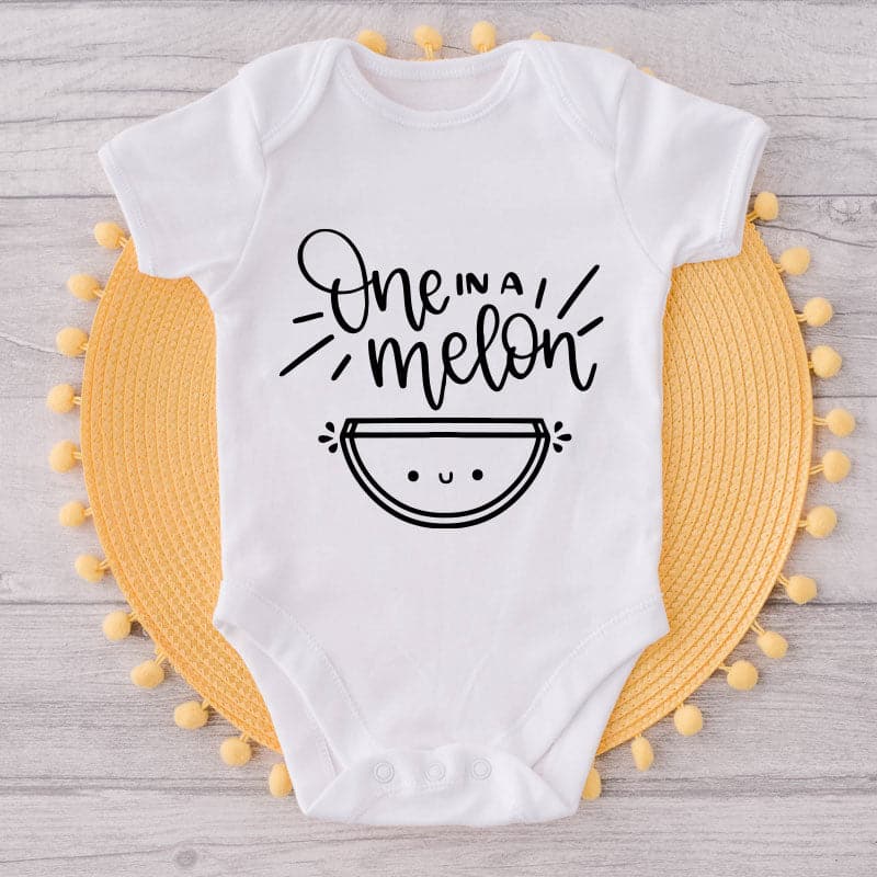 One In A Melon-Funny Onesie-Best Gift For Babies-Adorable Baby Clothes-Clothes For Baby-Best Gift For Papa-Best Gift For Mama-Cute Onesie