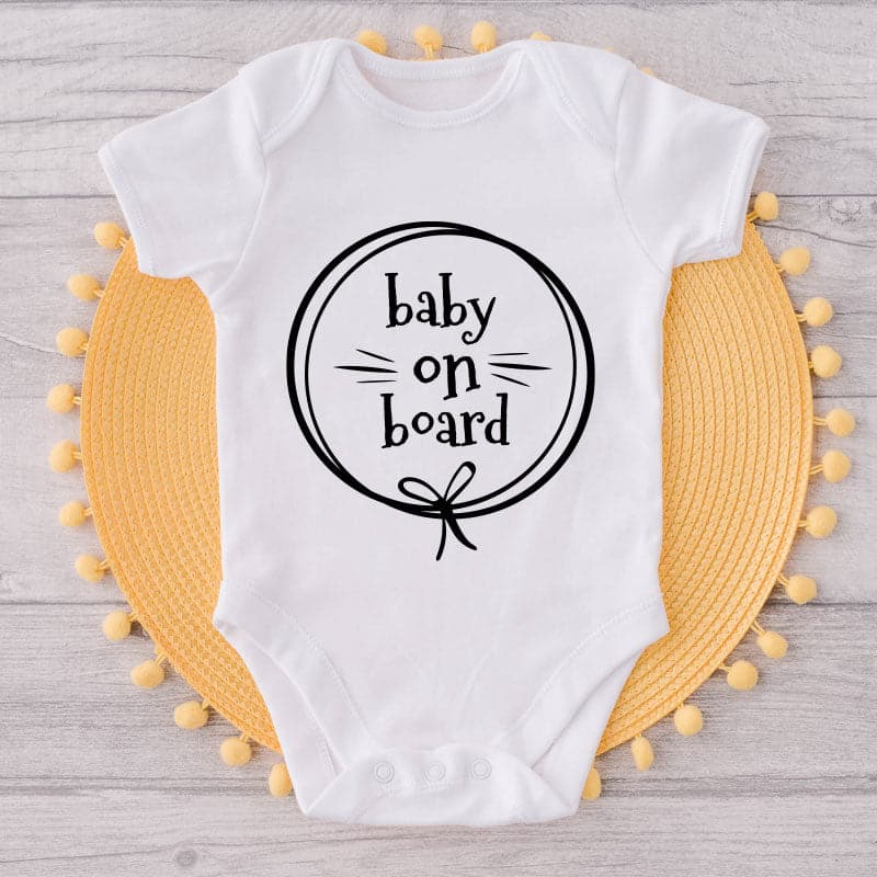 Baby On Board-Funny-Onesie-Best Gift For Babies-Adorable Baby Clothes-Clothes For Baby-Best Gift For Papa-Best Gift For Mama-Cute Onesie