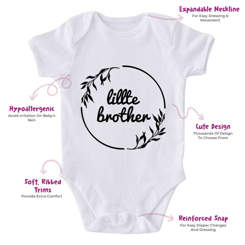 Little Brother-Onesie-Best Gift For Babies-Adorable Baby Clothes-Clothes For Baby-Best Gift For Papa-Best Gift For Mama-Cute Onesie