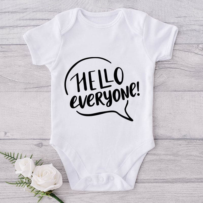 Hello Everyone!-Onesie-Best Gift For Babies-Adorable Baby Clothes-Clothes For Baby-Best Gift For Papa-Best Gift For Mama-Cute Onesie