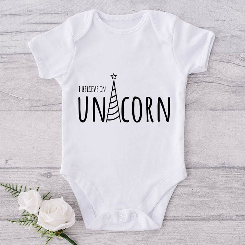 I Believe In Unicorn-Funny Onesie-Best Gift For Babies-Adorable Baby Clothes-Clothes For Baby-Best Gift For Papa-Best Gift For Mama-Cute Onesie