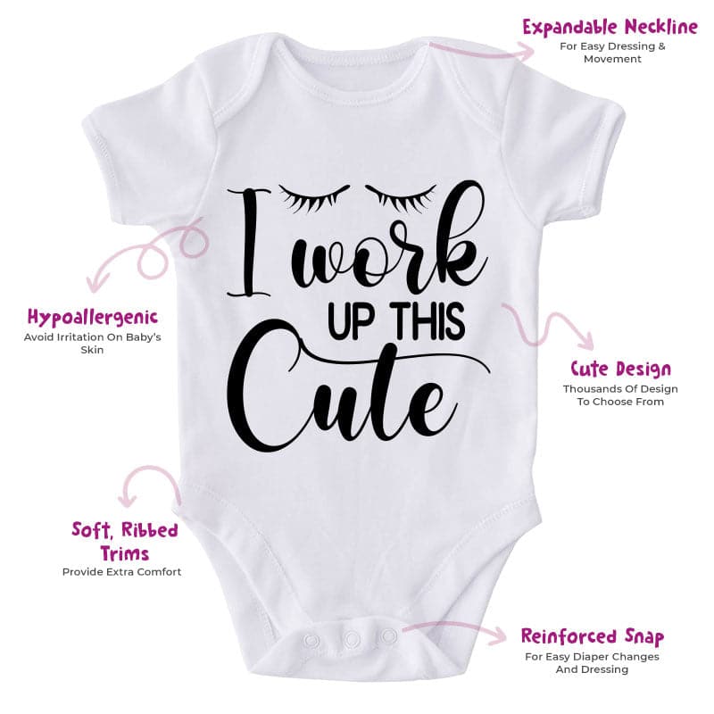 I Work Up This Cute-Funny Onesie-Best Gift For Babies-Adorable Baby Clothes-Clothes For Baby Girl-Best Gift For Papa-Best Gift For Mama-Cute Onesie