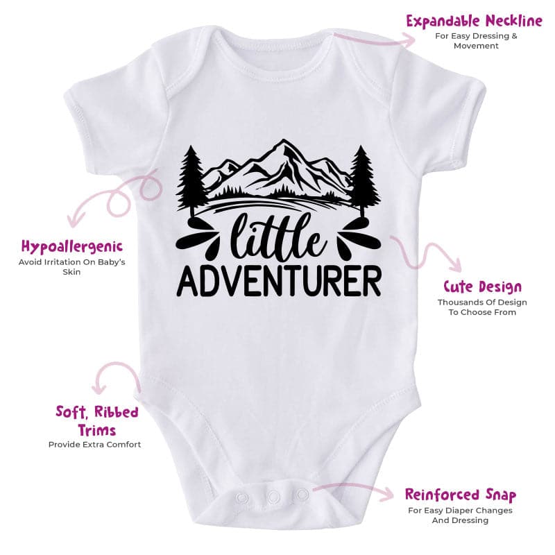 Little Adventurer-Onesie-Best Gift For Babies-Adorable Baby Clothes-Clothes For Baby-Best Gift For Papa-Best Gift For Mama-Cute Onesie