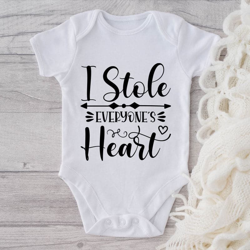 I Stole Everyone's Heart-Onesie-Best Gift For Babies-Adorable Baby Clothes-Clothes For Baby-Best Gift For Papa-Best Gift For Mama-Cute Onesie