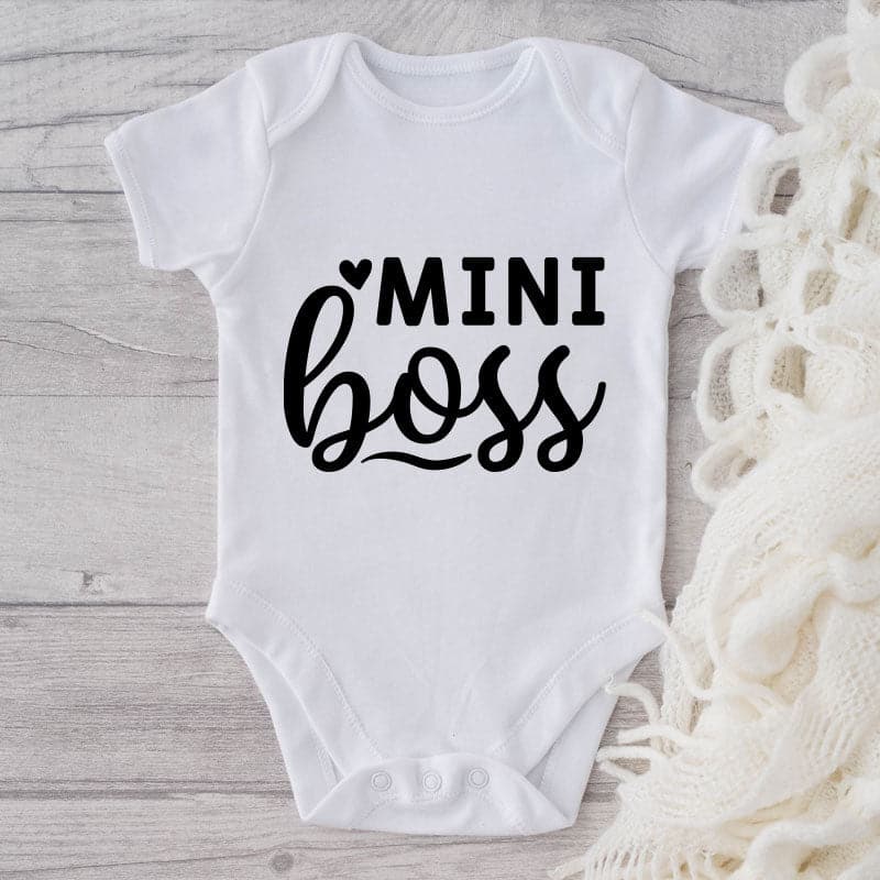Mini Boss-Funny Onesie-Best Gift For Babies-Adorable Baby Clothes-Clothes For Baby-Best Gift For Papa-Best Gift For Mama-Cute Onesie